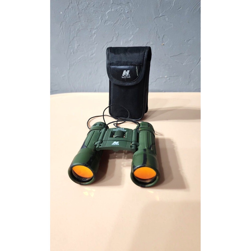 Vintage Focal 10x25 Binoculars 96Mft/1000 Yards w/Case Made‎ in Japan